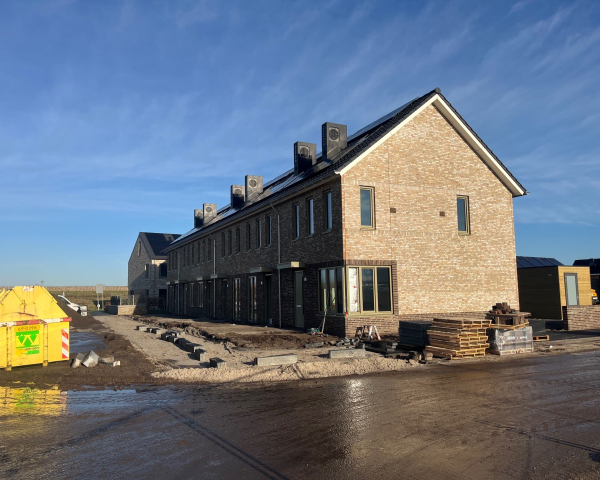 huizen op rij