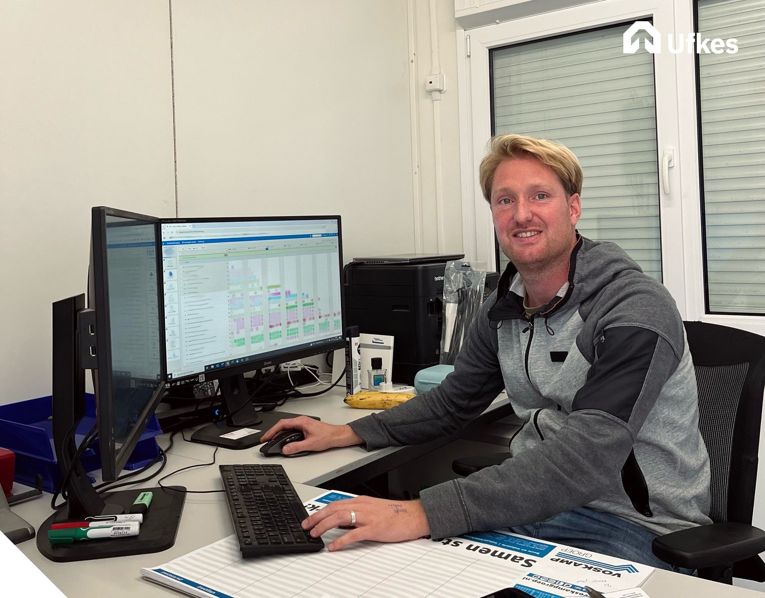 foto met collega niels